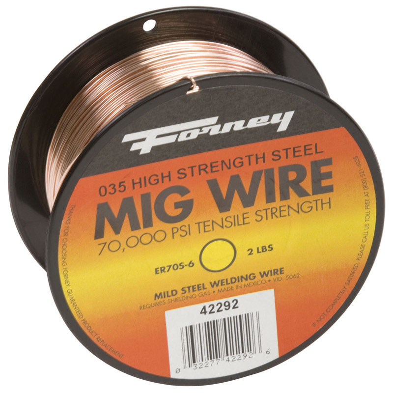 [2325165] Forney ER70S-6 0.035 in. Mild Steel MIG Welding Wire 70000 PSI 2 Lb