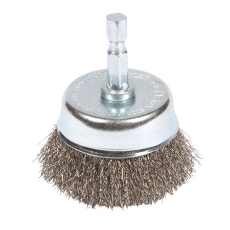Forney 3 in. D X 1/4 in. Coarse Steel Crimped Wire Cup Brush 6000 RPM 1 Pc