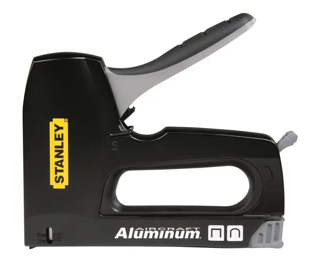 Stanley 3/8 in. Flat, Round Staple Gun Tacker
