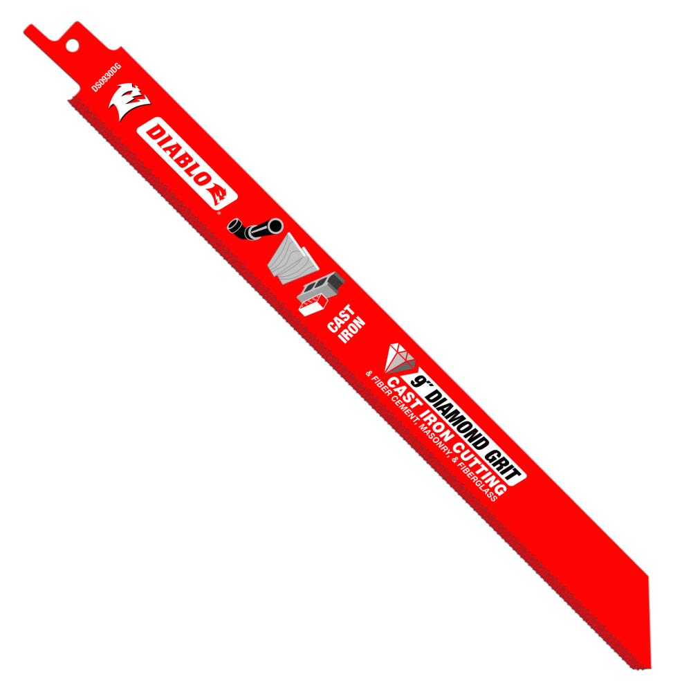 [2386654] 9 in. Diamond Grit Reciprocating Saw Blade for Cast Iron Cutting
