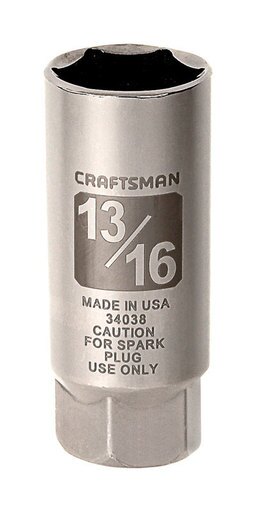 Craftsman 5/8 in. X 1/2 in. Drive SAE 6 Point Spark Plug Socket 1 Pc