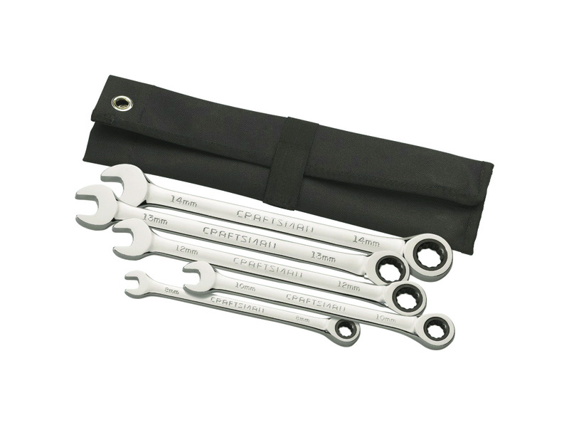 CM WRENCH 5PC ROLLUP MM