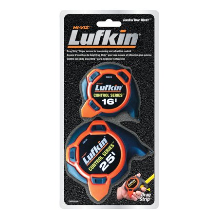 [2406270] Lufkin 25 Ft. L X 1 in. W Tape Measure Set Orange 2 Pk
