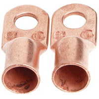 Lug for #2/0 Cable, 3/8" Stud, Premium Copper
