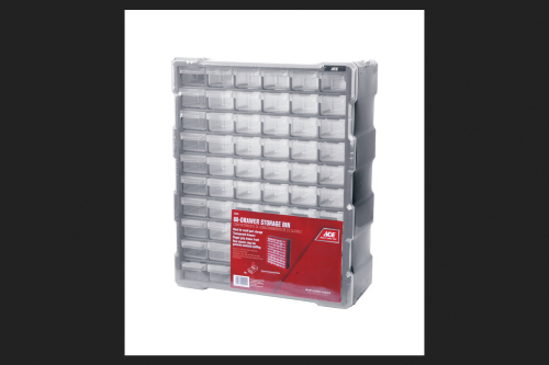 Ace 15 in. W X 19 in. H Storage Organizer Plastic 60 Compartments Gray