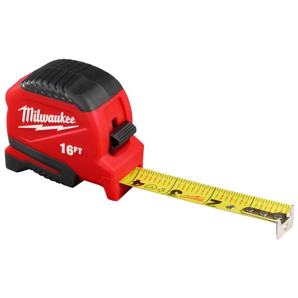 [2422723] Milwaukee 16 Ft. L X 1.92 in. W Compact Tape Measure 1 Pk