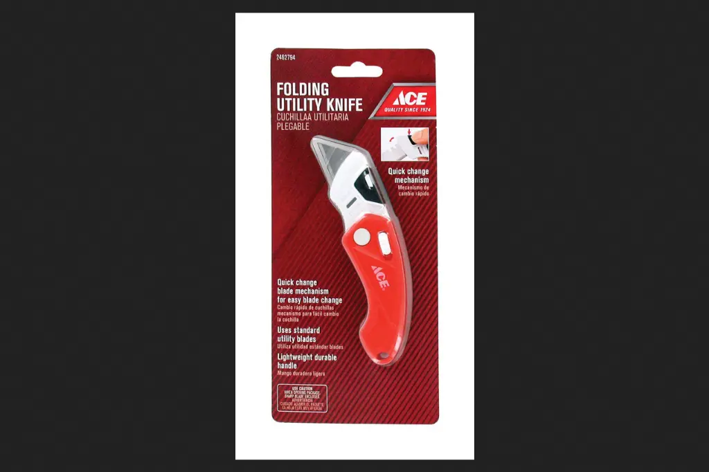 Ace Lockback Utility Knife Red 1 Pk