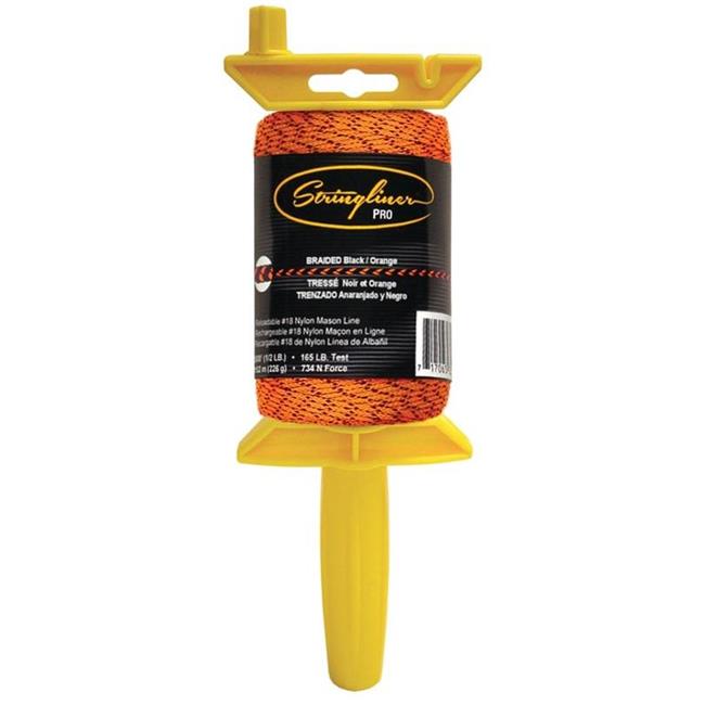 Stringliner Braided Mason Line and Reel 500 Ft. Orange