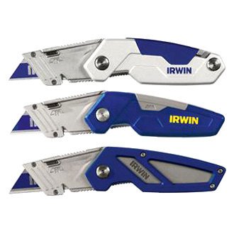 Irwin FK150 Folding 6.3 in. Lockback Utility Knife Blue 1 Pk