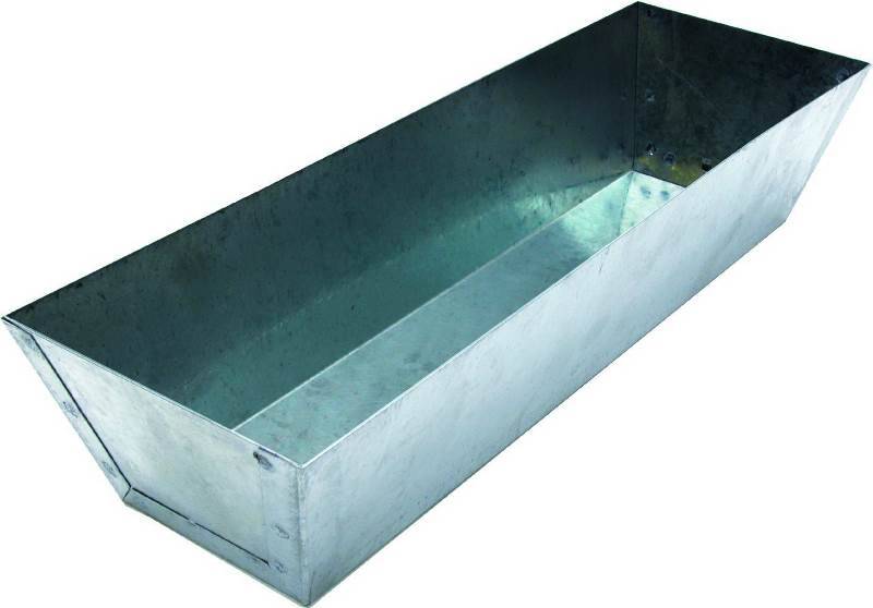 Marshalltown Galvanized Steel Mud Pan 2.81 in. H X 4.5 in. W X 12.8 in. L
