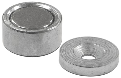 Magnet Source .25 in. L X .5 in. W Silver Super Latch Magnets 6 Lb. Pull 2 Pc