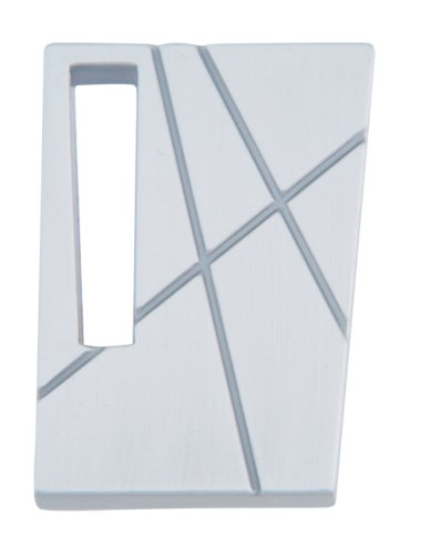 Atlas Homewares 252R Modernist 1-3/4 Inch Rectangular Cabinet Knob Brushed Nickel Cabinet Hardware Knobs Rectangular