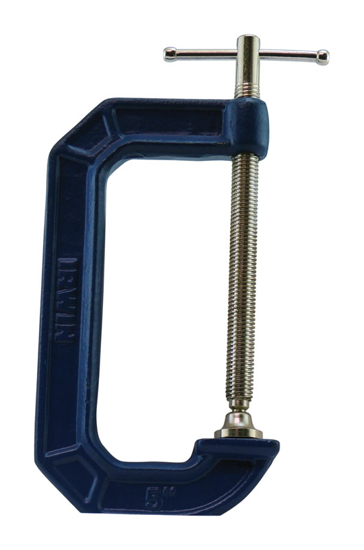 Irwin Quick-Grip 5 in. X 3-1/4 in. D Adjustable C-Clamp 900 Lb 1 Pc