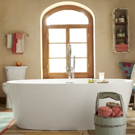 American Standard Coastal 68.75 X 31.25 Soaking Bathtub Acrylic in White | Wayfair 2765034.020