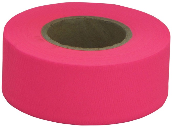 C.H. Hanson 150 Ft. L X 1.2 in. W PVC Flagging Tape Fluorescent Pink