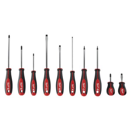[2802643] Milwaukee 3 to 8 in. L Phillips/Slotted Screwdriver Set 10 Pc
