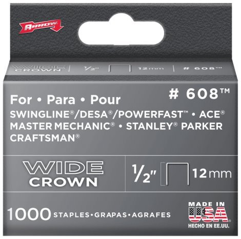 STAPLE #608 WC 1/2"1000P