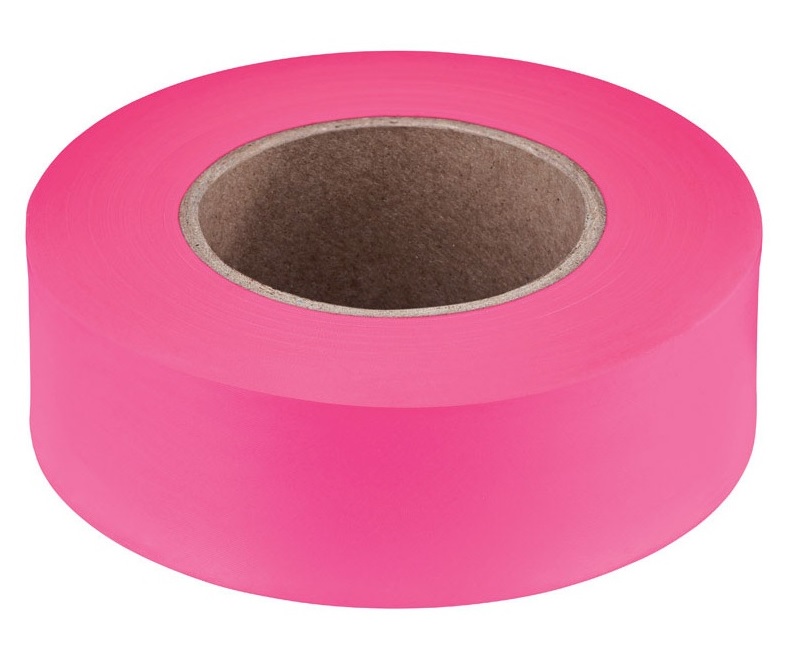 Empire 200 Ft. L X 1 in. W Plastic Flagging Tape Pink