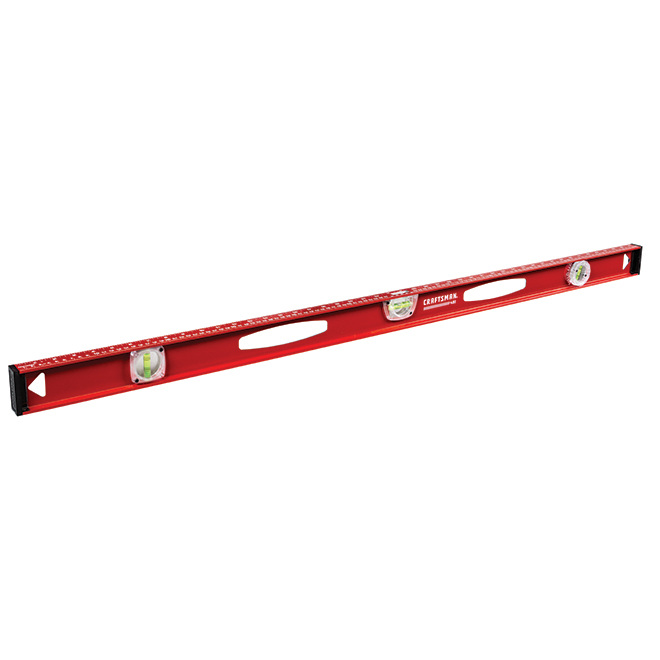 CM I-BEAM LEVEL ALUM 48"RED