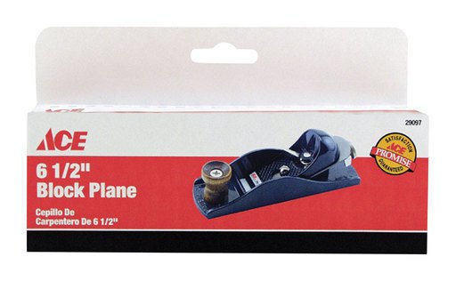 Ace 6.5 in. L X 1.6 in. W Block Plane Cast Iron Black