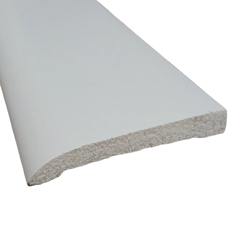 [294001021] 713 Ranch Base Moulding, 8 Ft L, 3316 in W, 716 in Thick, Polystyrene, Crystal White