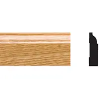 [294001896] 5947 3/8 in. X 1-1/4 in. X 7 Ft. PVC Composite Shoe Imperial Oak Molding