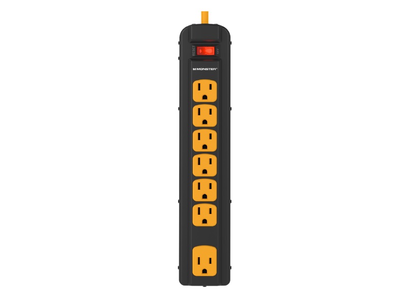 SURGE PROTCT7OUT MTL BLK