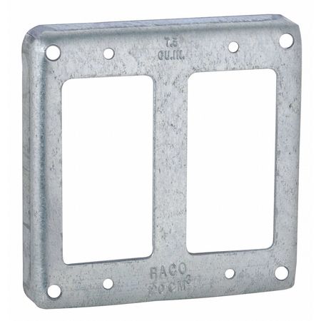 [3002896] COVER OUTLET 2GFCI'S 4"