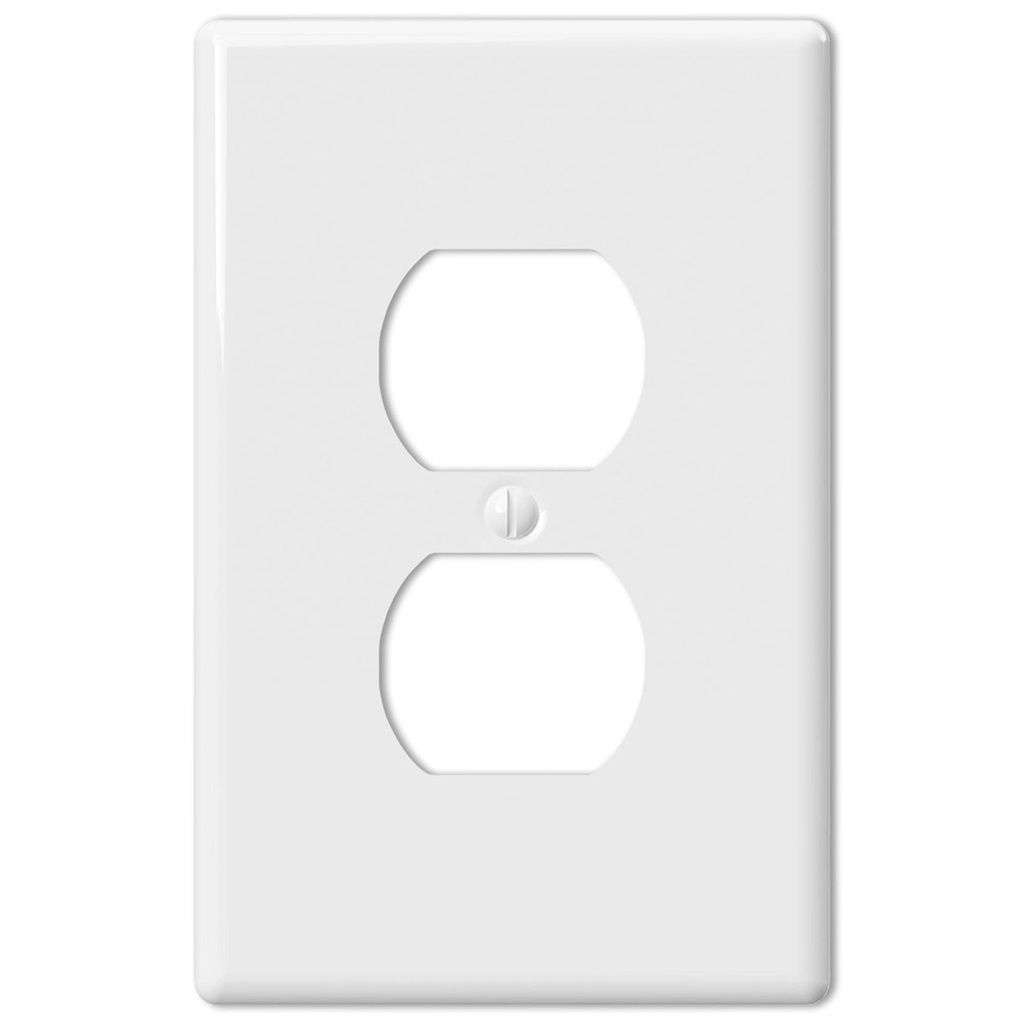 WALLPLATE METRO 1DUP WHT