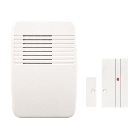 Wireless Plug-in Doorbell Chime with Sensor, White