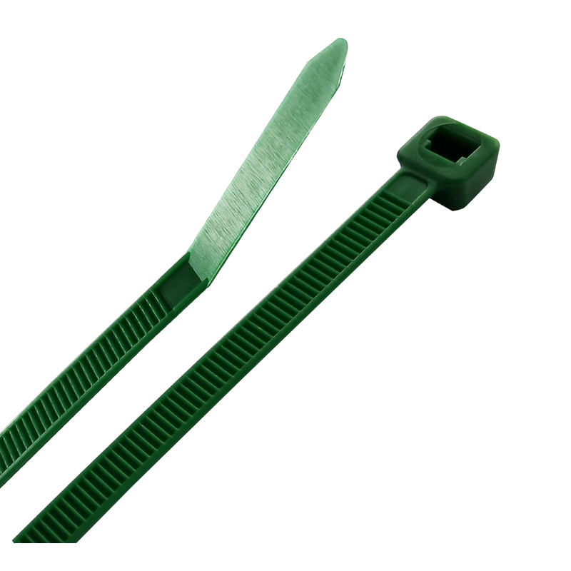 Steel Grip 8 in. L Green Cable Tie 100 Pk