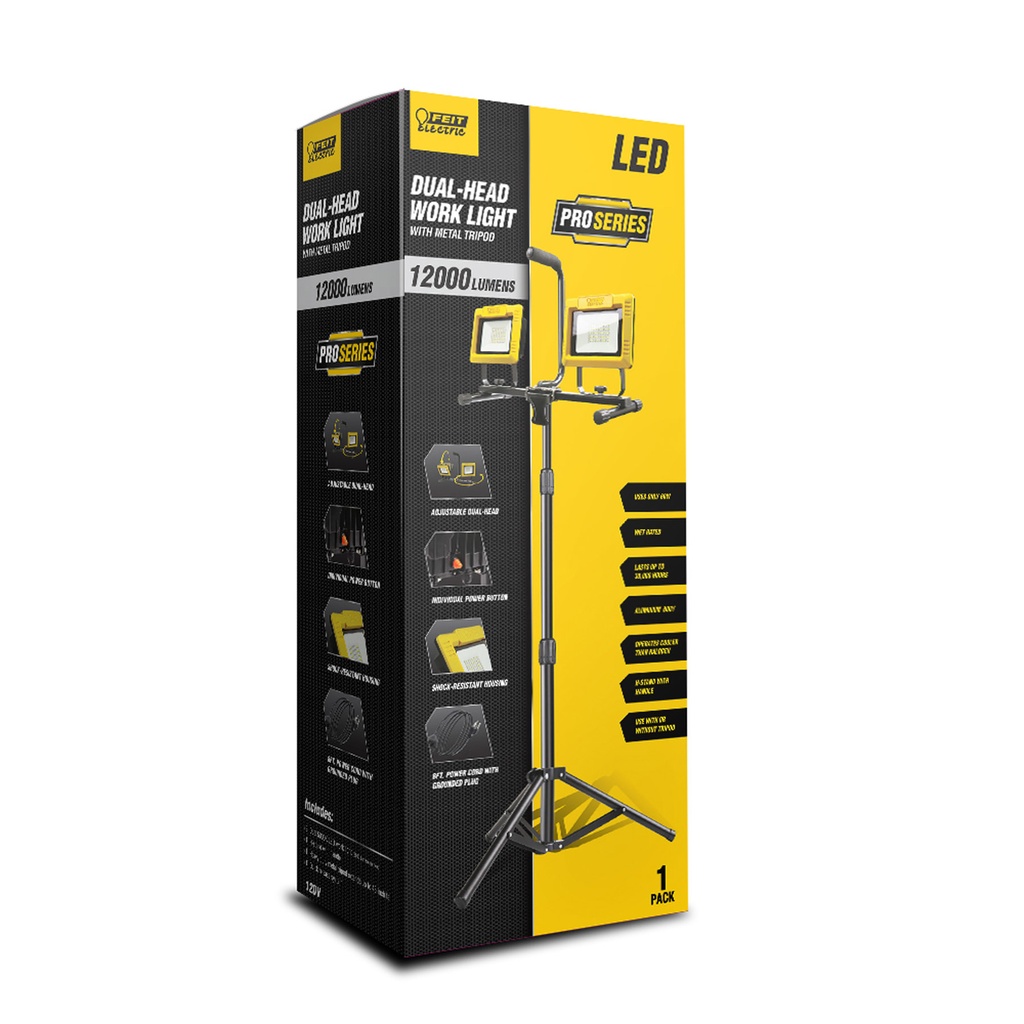 Feit Pro Series 12000 Lm LED Corded Tripod Work Light