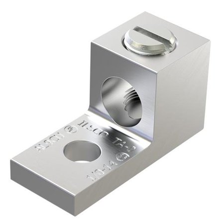 Gardner Bender 14-1/0 AWG Electrical Lug Silver 2 Pk