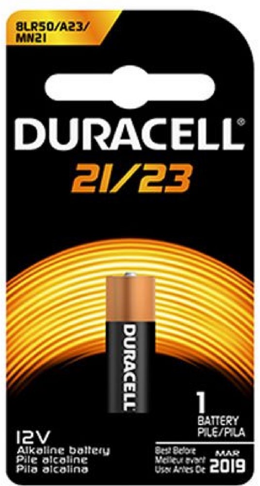 Duracell Alkaline 12-Volt 12 V 50 Ah Security Battery 21/23 1 Pack