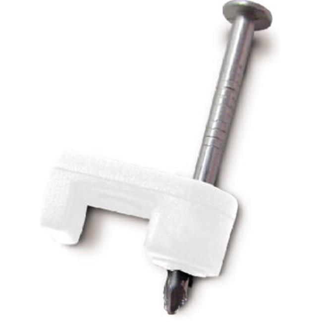 3/16 in. Polyethylene Low-Volt Staples, White (25-Pack)