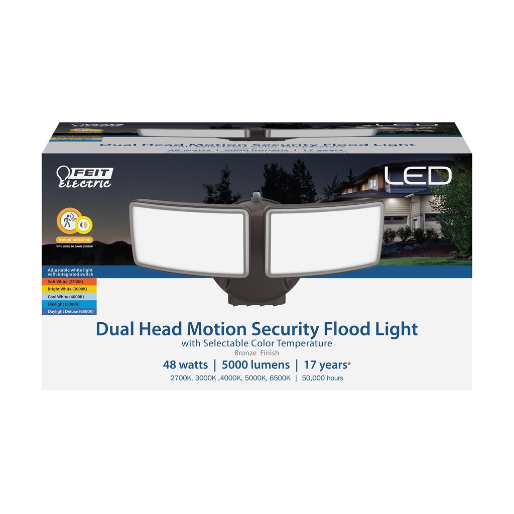 FT SCRTY LT LED BRZ 120V