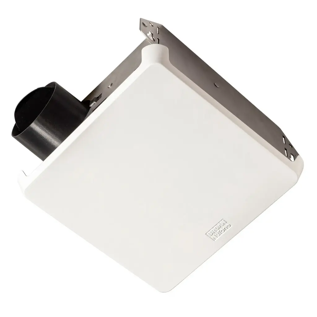 Broan 688E Economy Energy Star Series 50 CFM 2 Sone Ceiling / Wall Mounted Energy Star Certified Utility Fan with Foldable Mounting Brackets White