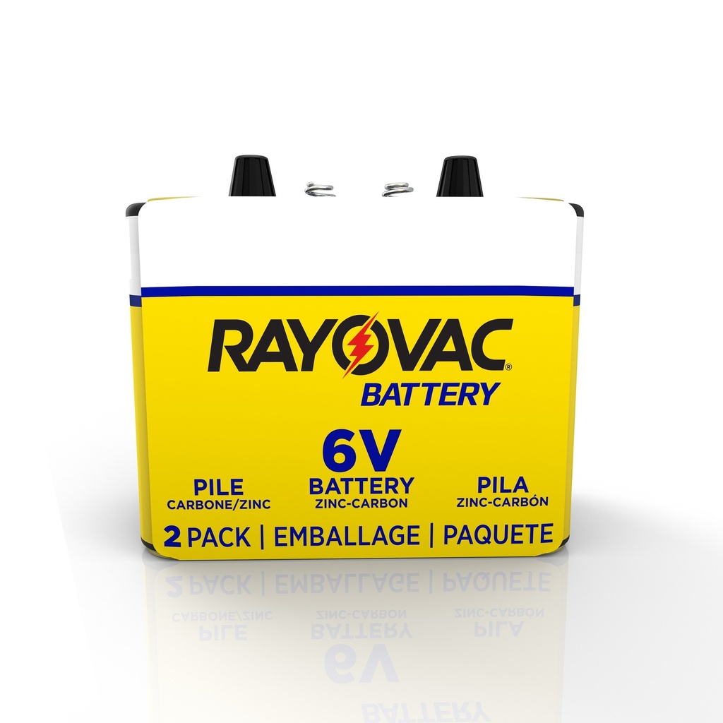 Rayovac Zinc Carbon 6-Volt 6 V 8.5 MAh Lantern Battery 2 Pk