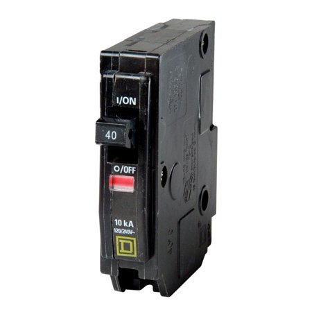 Square D QO 40 Amps Plug in Single Pole Circuit Breaker