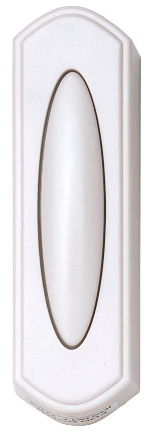 [3087590] OVAL PSHBTN DOORBELL WHT