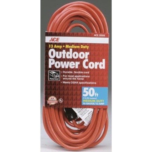 Ace Indoor or Outdoor 50 Ft. L Orange Extension Cord 16/2 SJTW