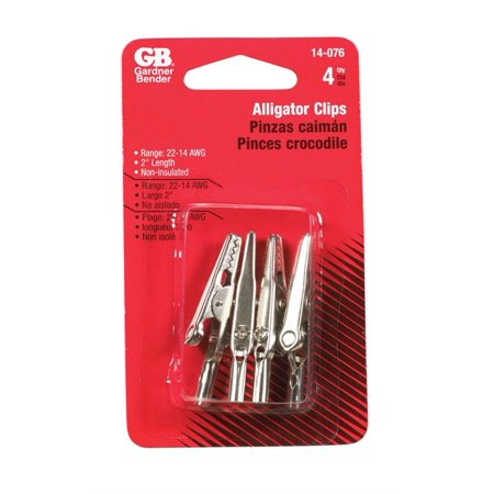 Gardner Bender Alligator Clips 4 Pk