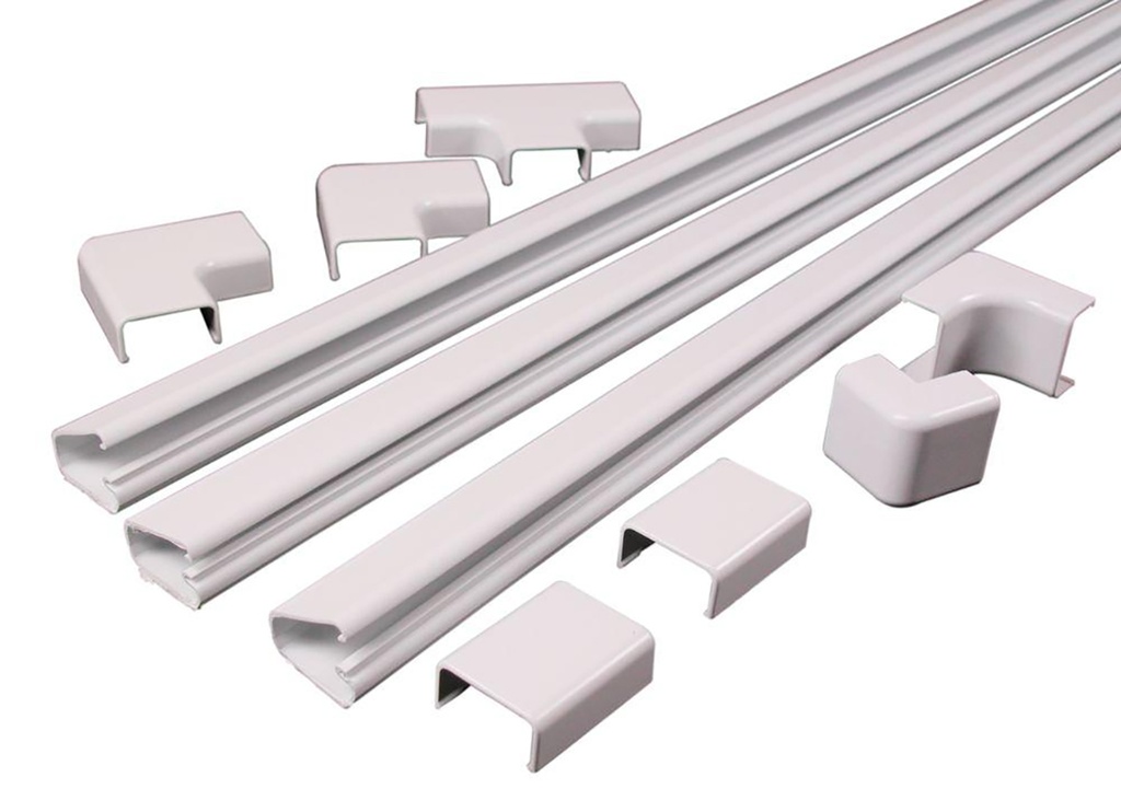 Legrand Cordmate II 12 Ft. L White Plastic Cord and Cable Organizer Kit