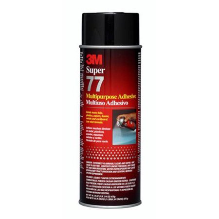 3M Super 77 Medium Strength Clear Adhesive 7.3 Oz