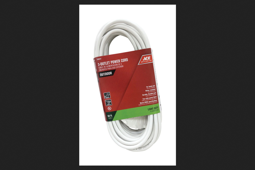 POWERCNTR 50' 16/3 WHITE