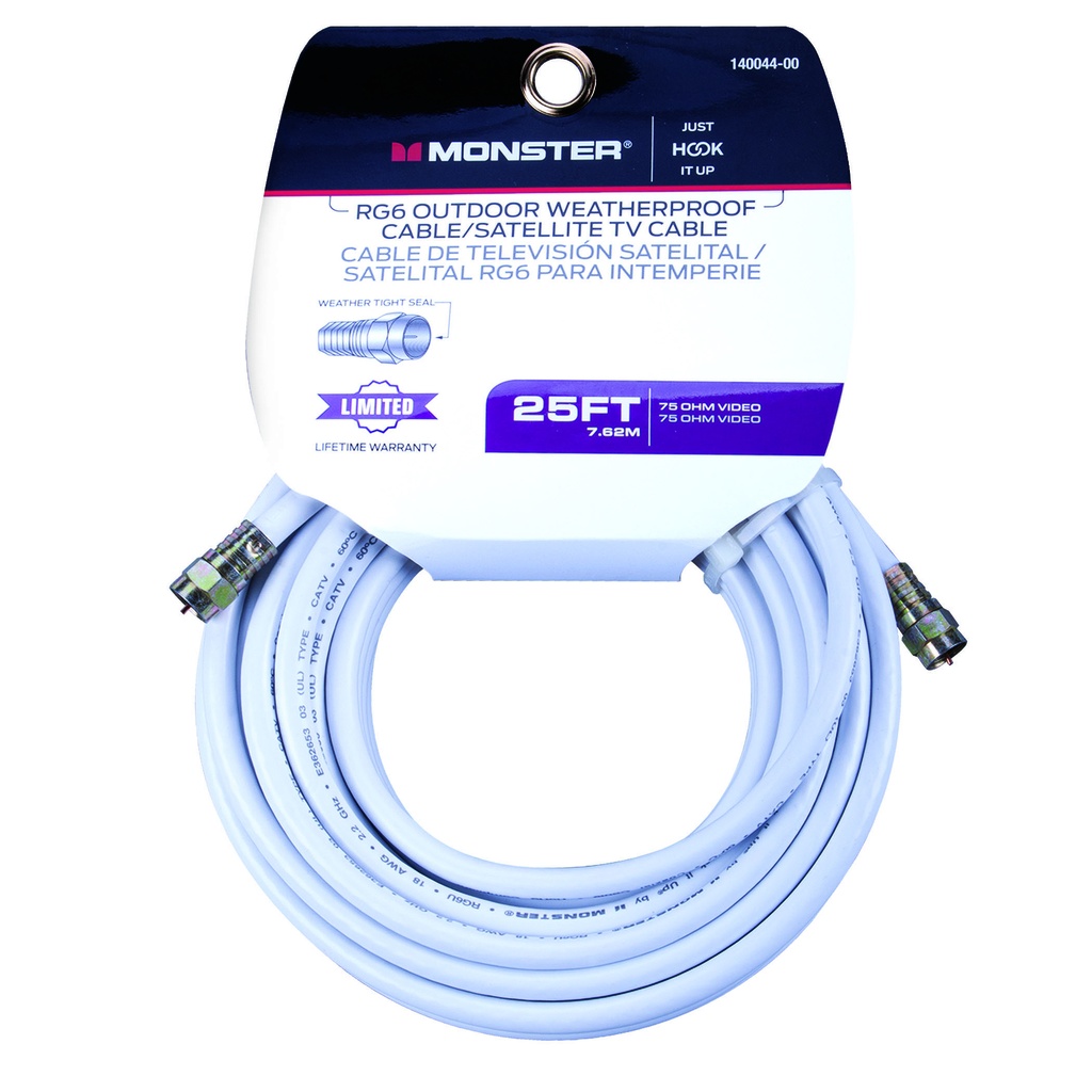 [3167749] Monster Just Hook It up 25 Ft. Video Coaxial Cable