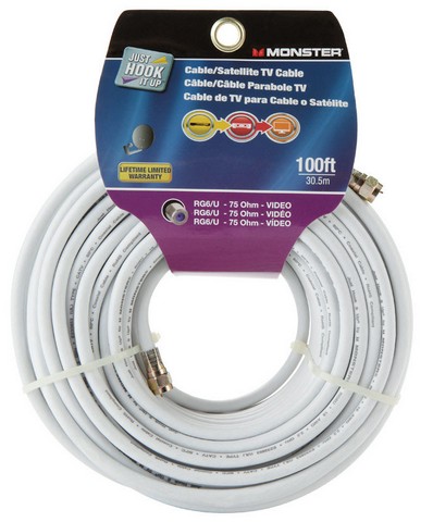 Just Hook It up 100 Ft. Video Coaxial Cable