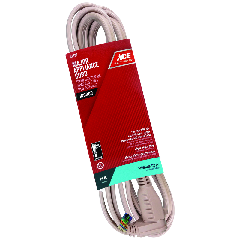 [31834] Ace 14/3 SPT-3 125 V 15 Ft. L Appliance Cord