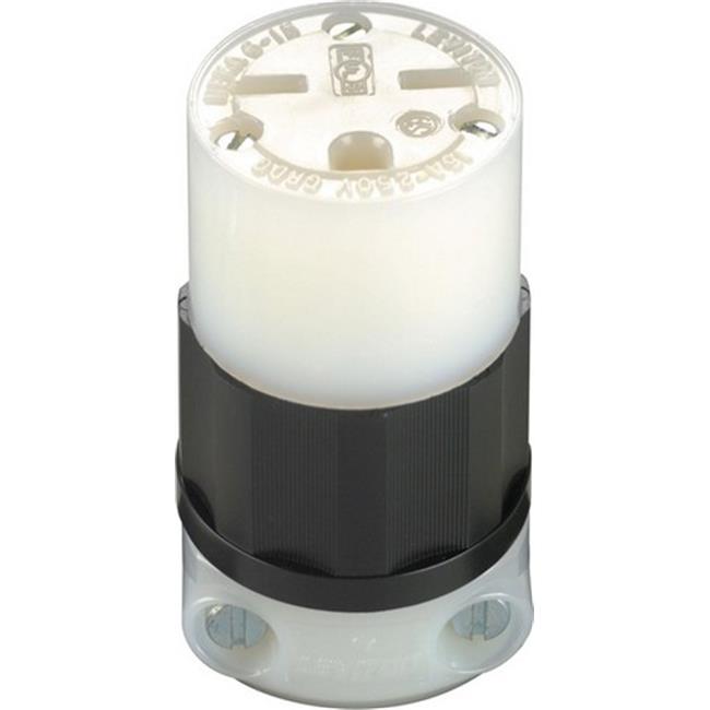 Leviton Industrial Nylon Grounding Connector 6-15R 18-10 AWG 2 Pole 3 Wire