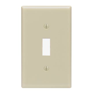 Leviton Ivory 1 Gang Plastic Toggle Wall Plate 1 Pack